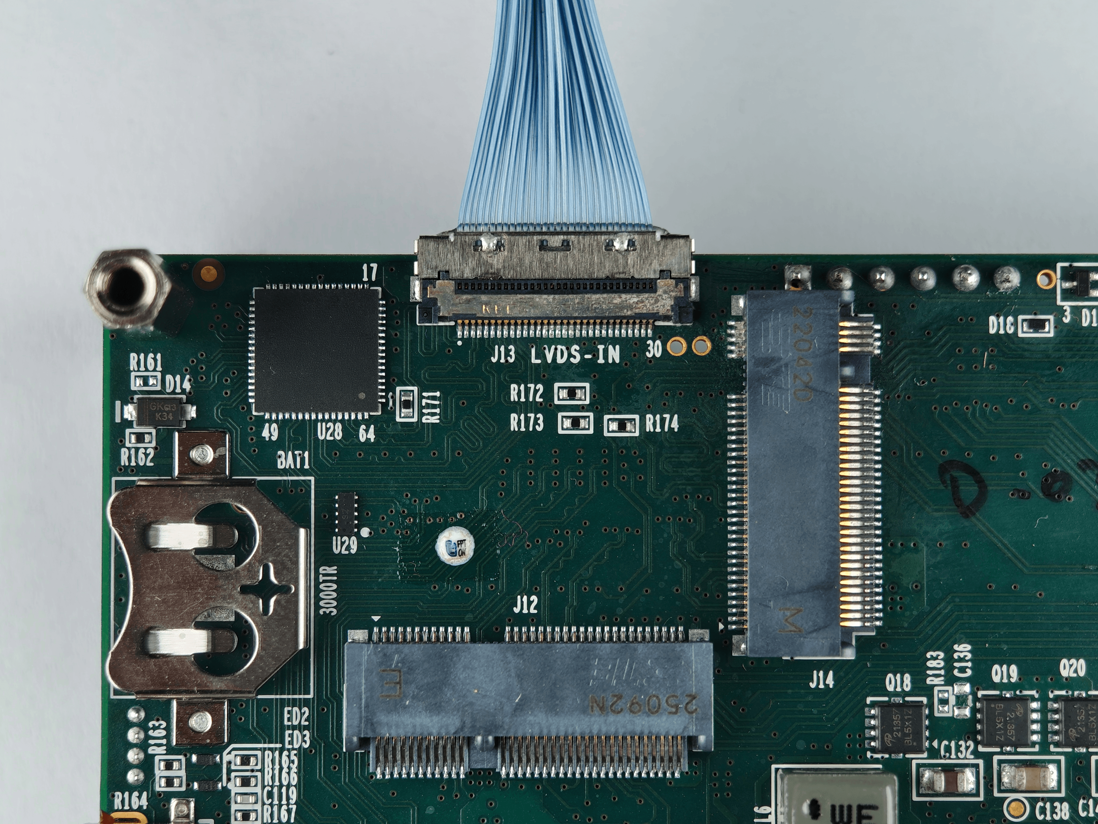 J13 LVDS connector on AstrOptix AI Carrier Board