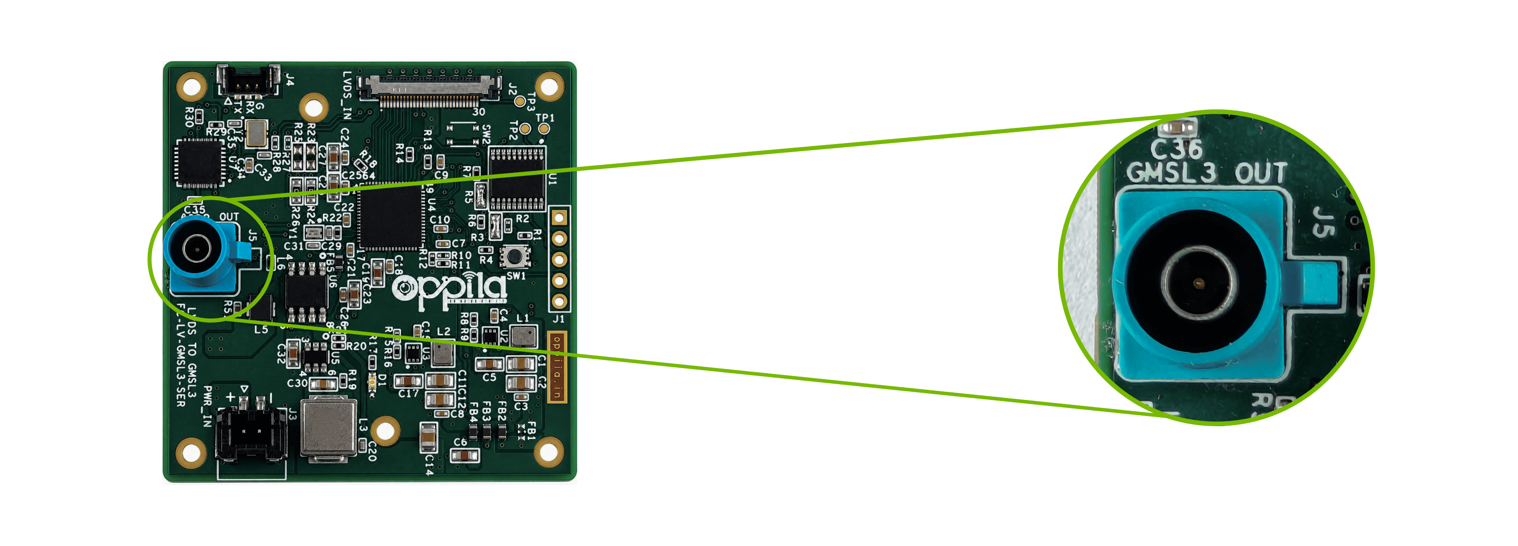 J5 GMSL3 Camera Connector