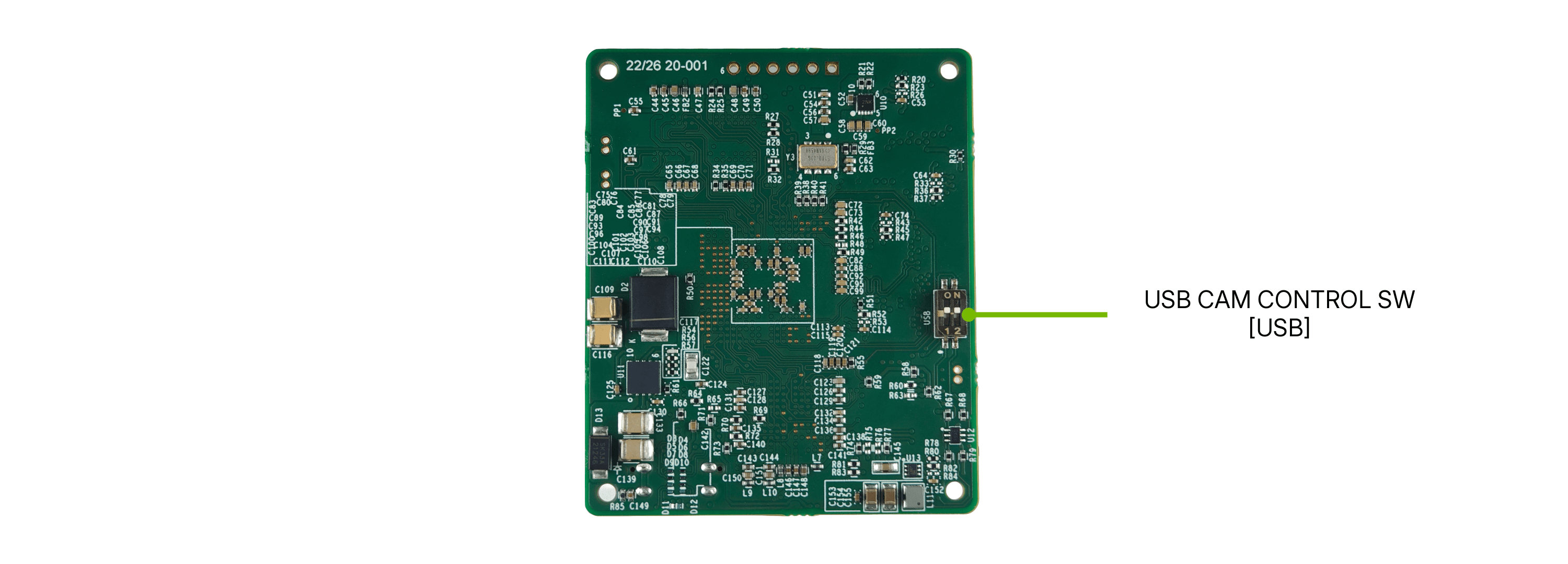 LVDS – USB 3.0 Interface Board back view