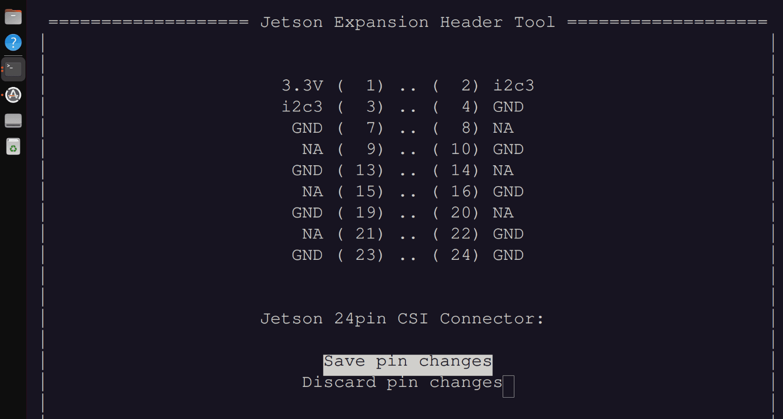 Save pin changes