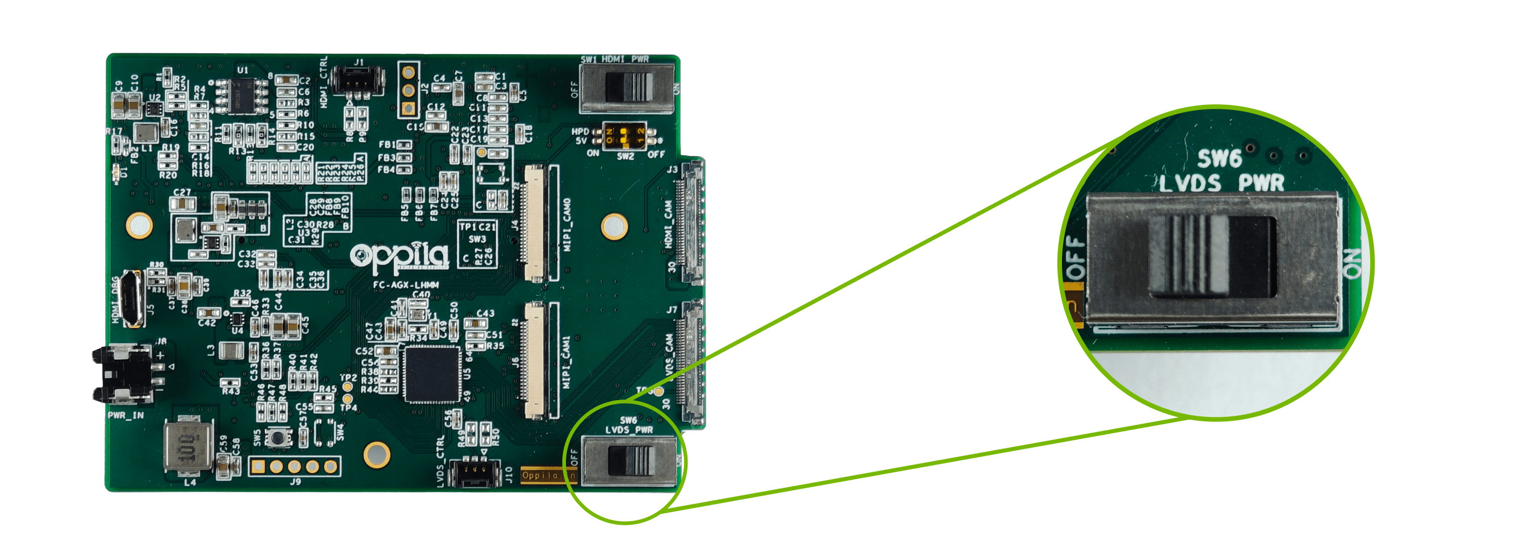 SW6 LVDS Camera Power Switch