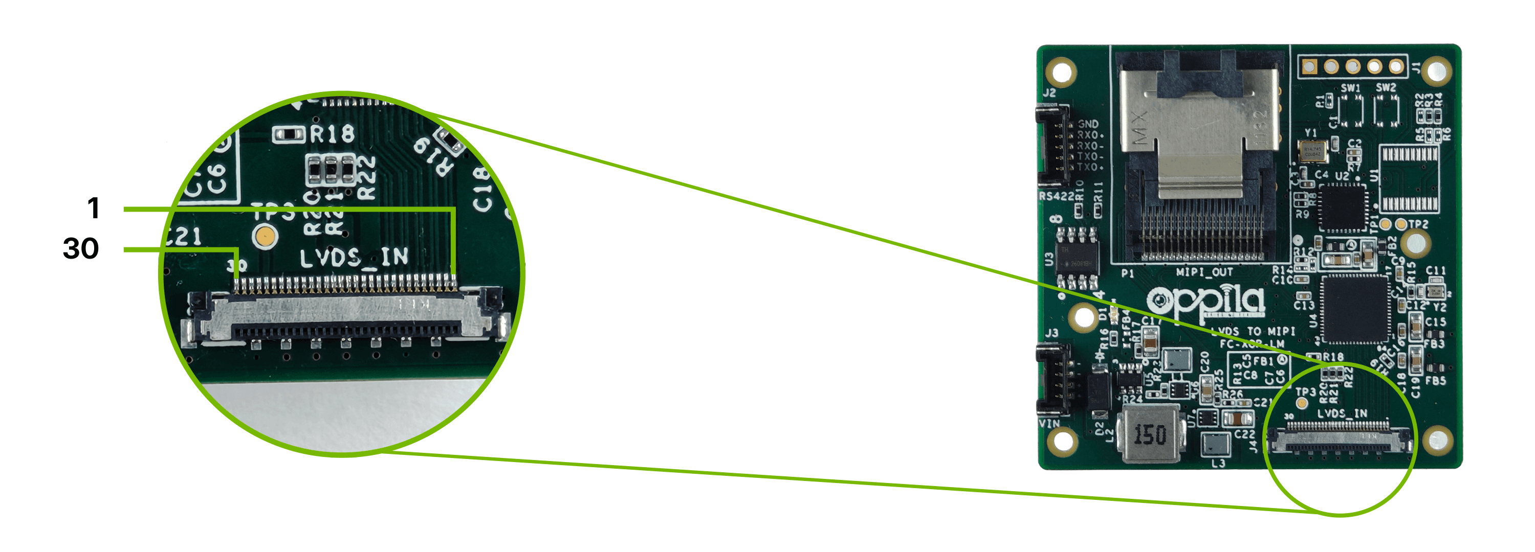 LVDS Input Connector